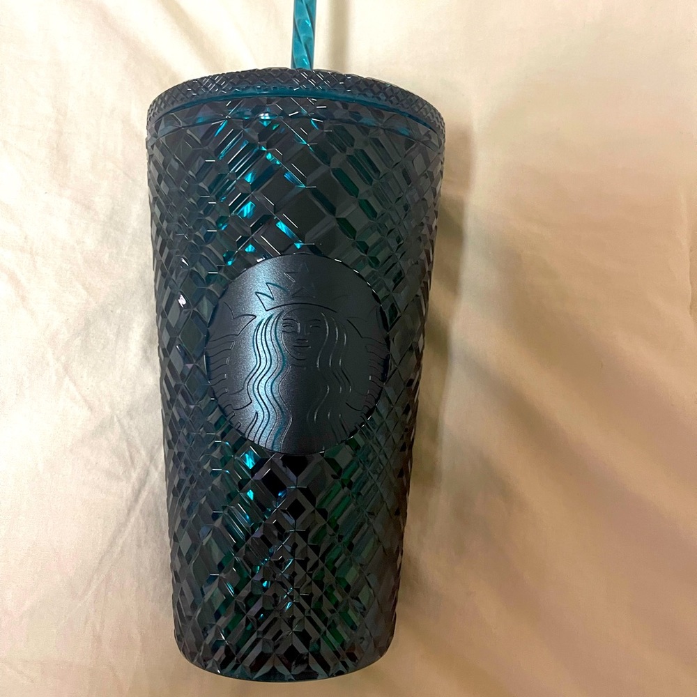 Starbucks green holiday edition cup